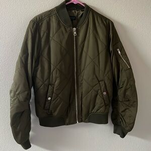 Top Shop Quilted Bomber Jacket
